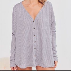 Urban Outfitters Out From Under Jojo Thermal Button Down